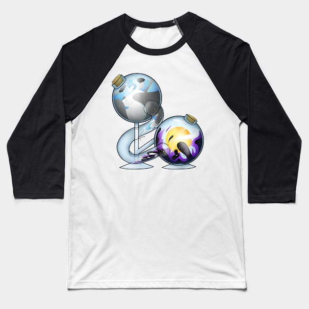 Demiboy And Non-Binary Pride Potion Baseball T-Shirt by Qur0w